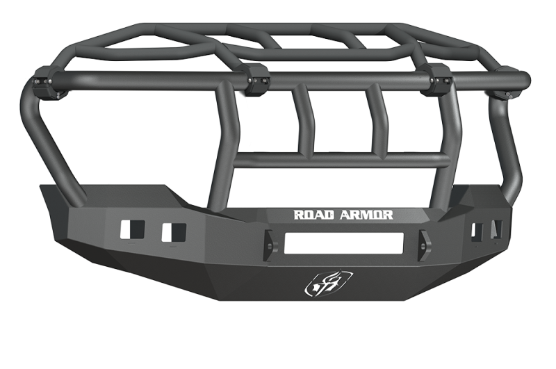 Ford F-250 Bumper - Front - Road Armor - Stealth w/Intimidator Guard - Black - `11-`16